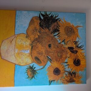 Vibrant Sunflower Vase Canvas Art